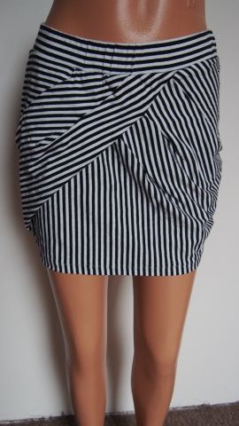 Casual collezione námořnická modrobílá sukně V.M