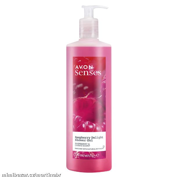 Sprchový gel s vůní maliny a rybízového likéru