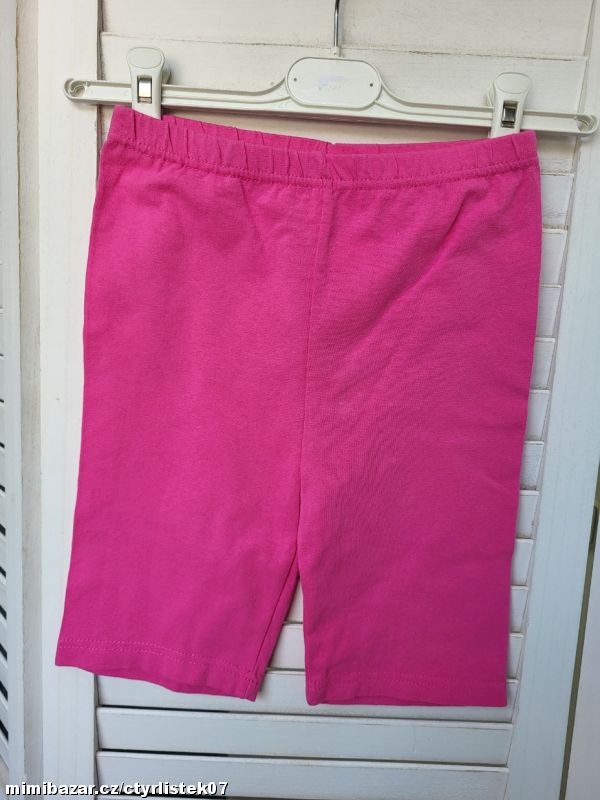DÍVČÍ RŮŽOVÉ LEGÍNOVÉ ŠORTKY KRAŤASY 11-12 L 67843