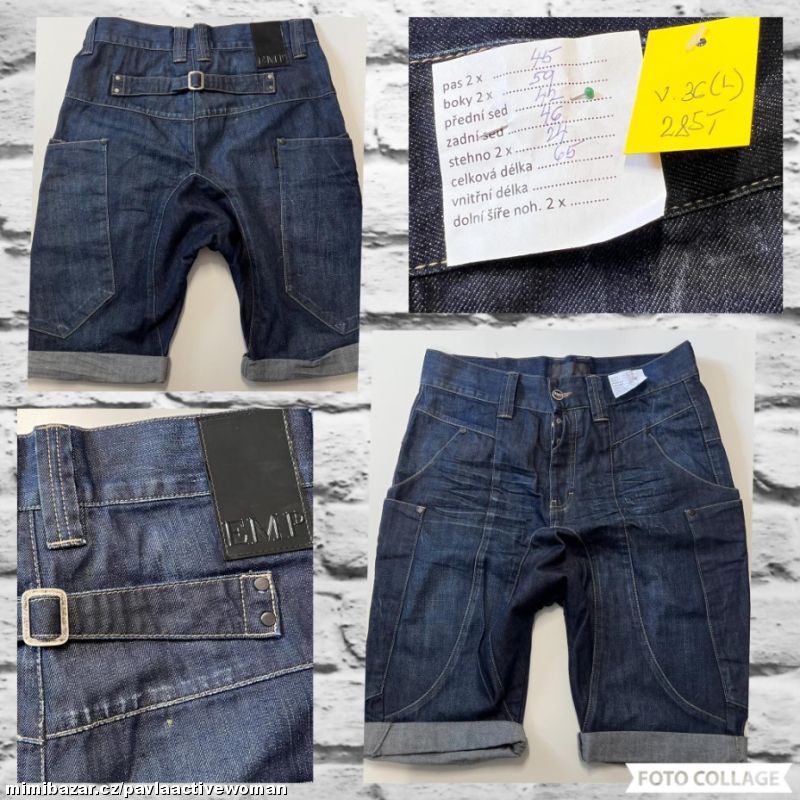 Č.3128 PÁNSK ZN. DŽÍNOVÉ JEANS BUGGY NOVÉ v.36 (L)