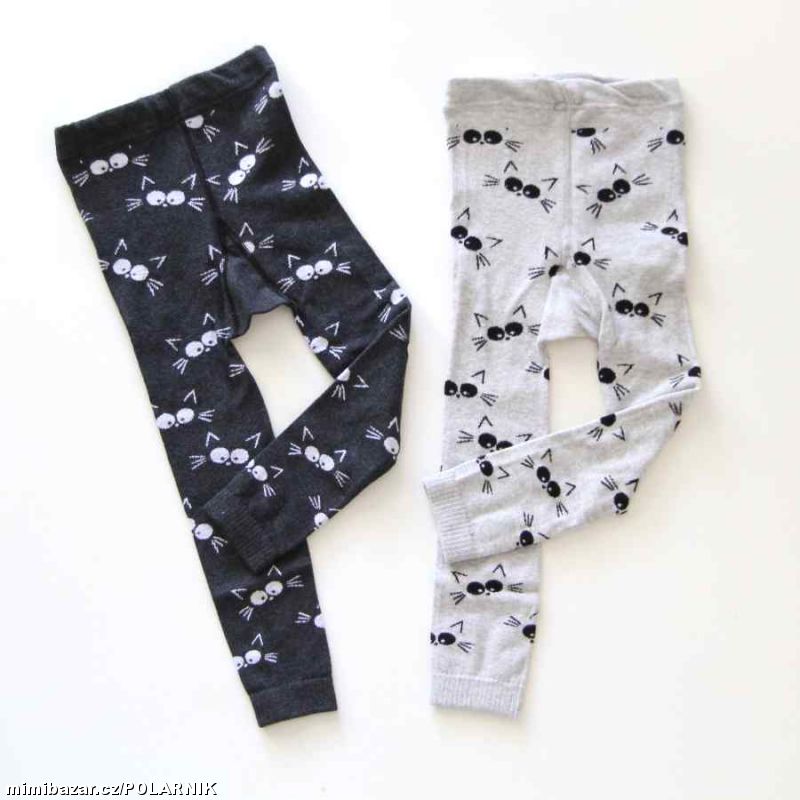 Dětské bavlněné legínky s Mickou