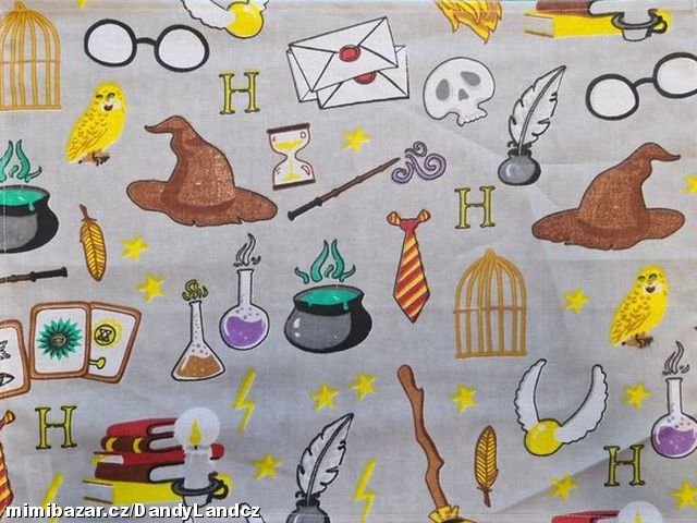 Látkový ubrousek pod svačinu Harry Potter, kouzeln