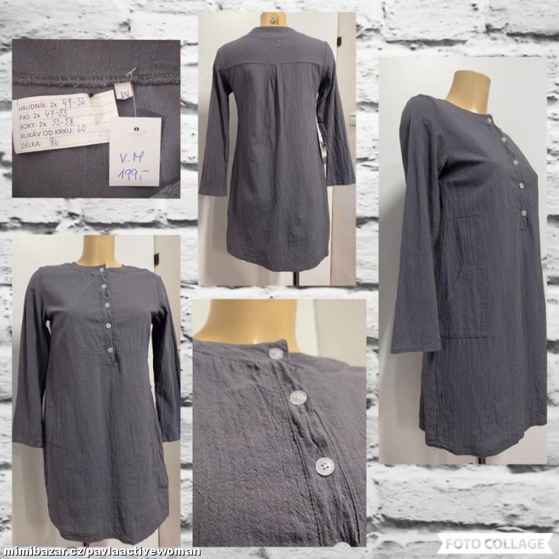 Č.6150 DÁMSKÁ TRENDY TUNIKA MINI ŠATY NOVÁ v.M