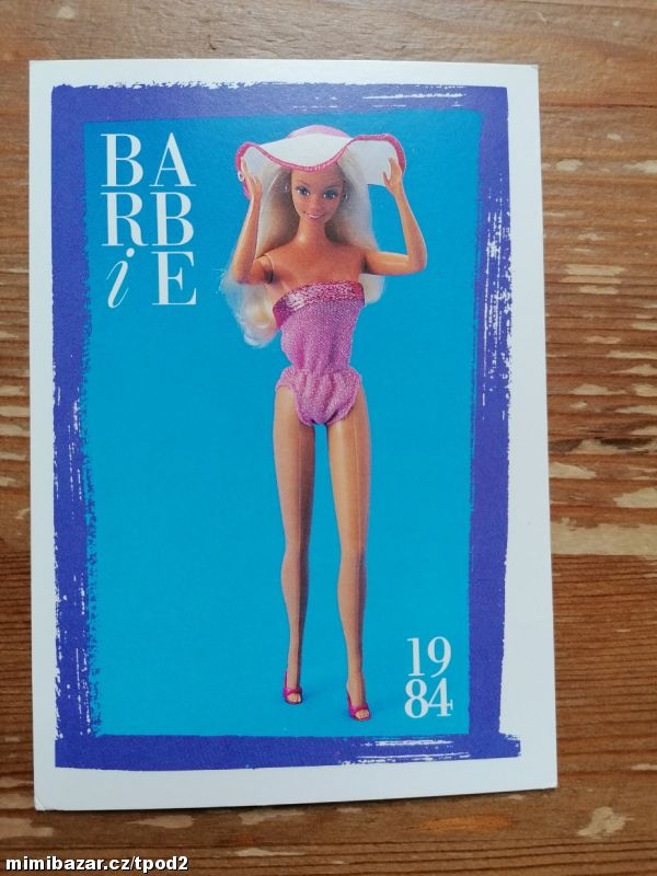 Barbie sběratelská karta