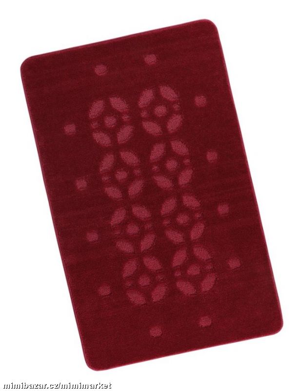Koupelnová předložka 60x100cm BORDOVÁ STOPA