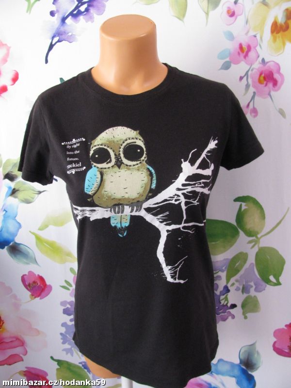 Bavlněné černé tričko EZEKIEL