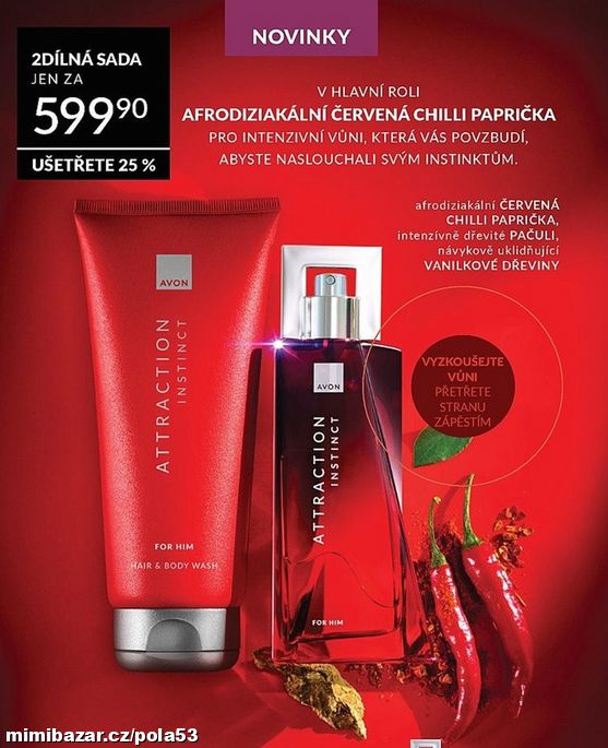 NOVINKA luxusní sada pro pány Attraction INSTINCT