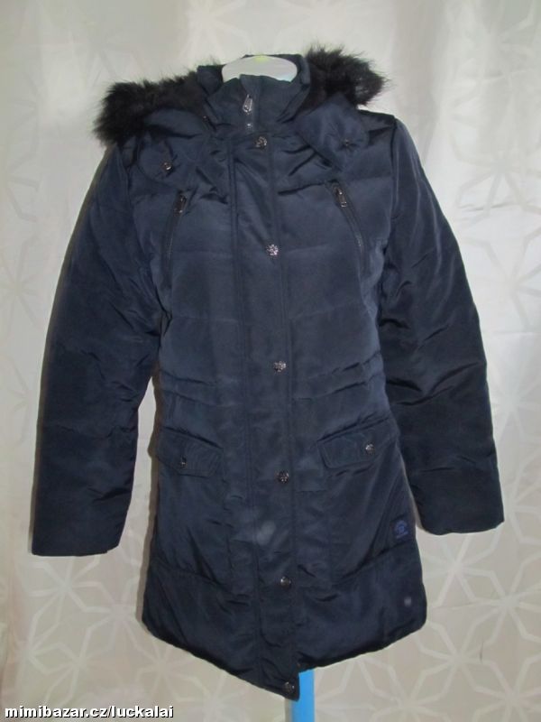 Dívčí zimní bunda, kabát černý
