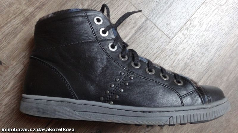 Černé kožené tenisky Josef Seibel v.39