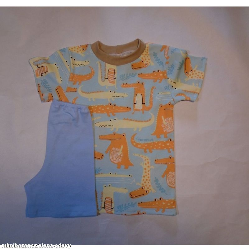 Chlapecké úpletové pyžamko Krokodýli