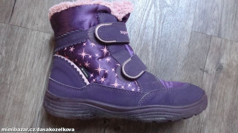 Fialové dívčí sněhule Superfit v.35-top stav