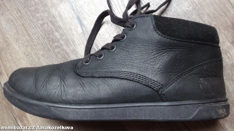 Kvalitní kožené polokotníkové boty Timberland v.38