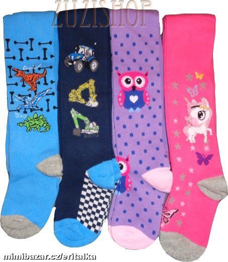 Dívčí a chlapecké punčocháče Kugo - vel. 116/122