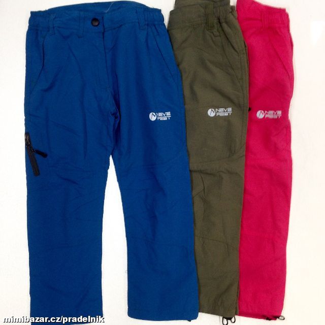 KALHOTY NEVEREST - PODŠITÉ FLEECEM vel. 98 až 116