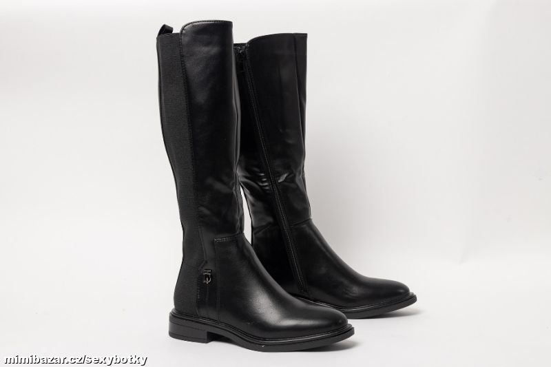 Černé zimní kozačky vel.36, 37, 38, 39, 40, 40, 41-HNĚDÉ