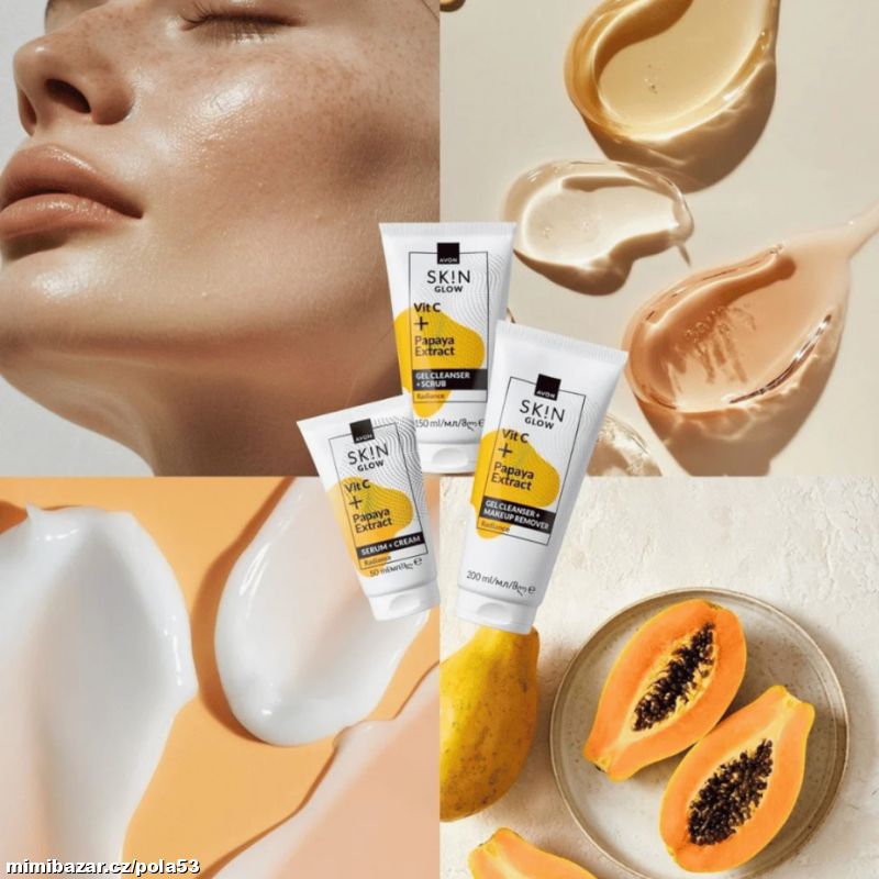 Krém + sérum s vit.C a extraktem z papaji 4x10 ml