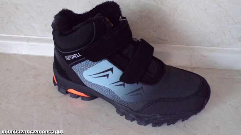 Zimní boty softshellové - suchý zip