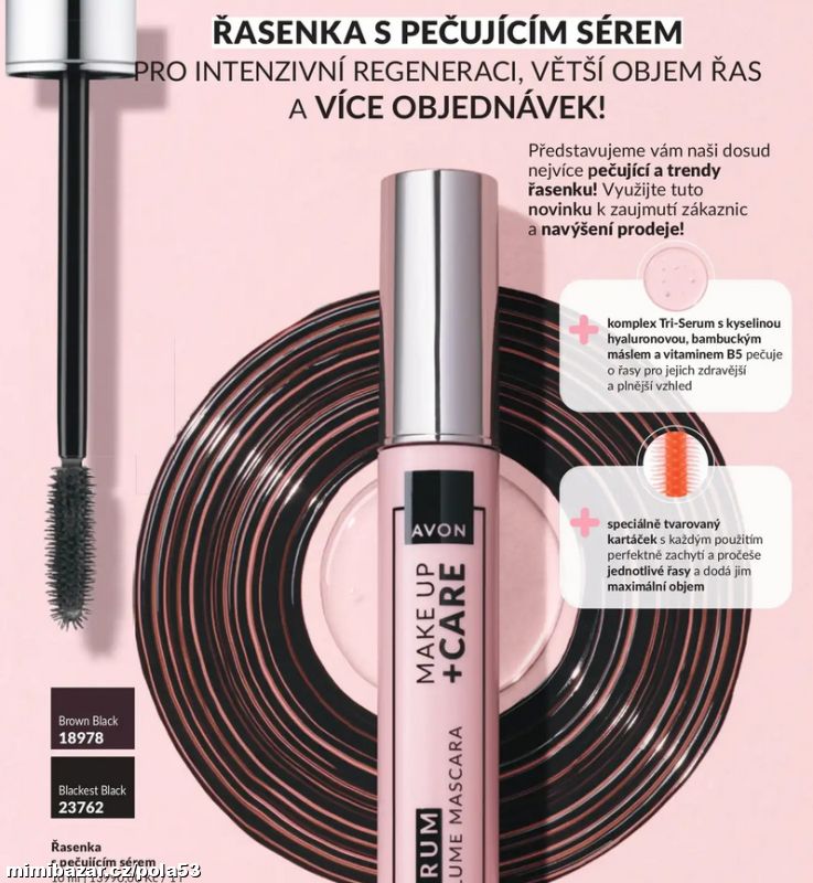 NOVINKA řasenka s pečujícím sérem