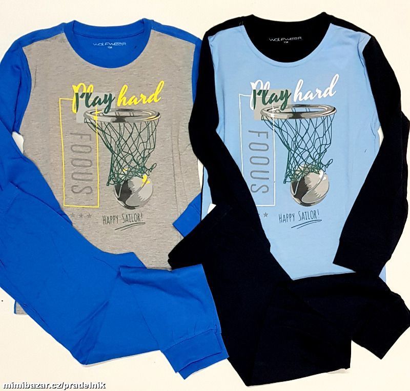 Bavlněné pyžamo Wolf ve vel.134 až 158