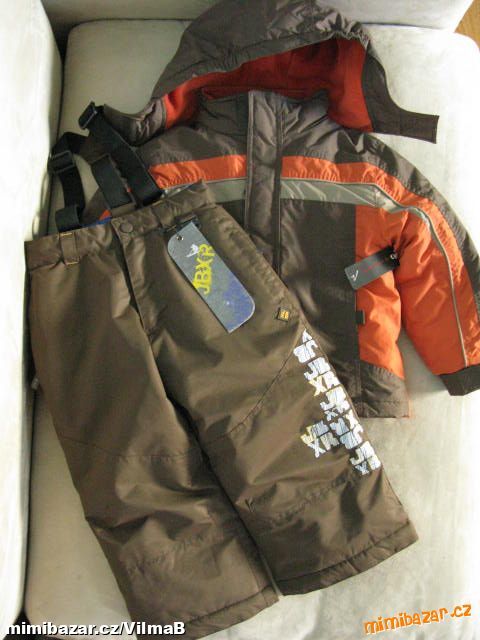 Zimní komplet bunda + oteplovačky vel.4-5let/110