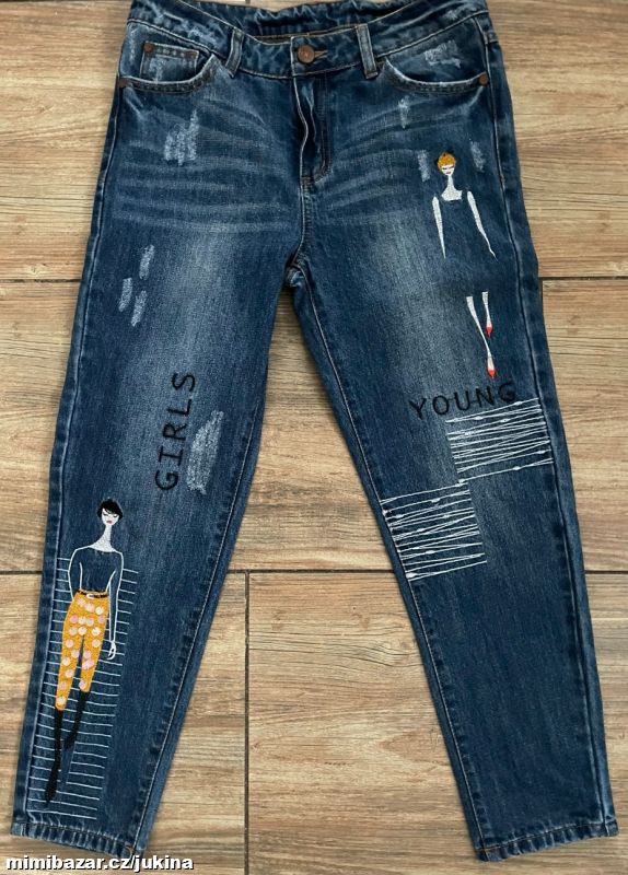 DÁMSKÉ RIFLE obrázkové vel. 26