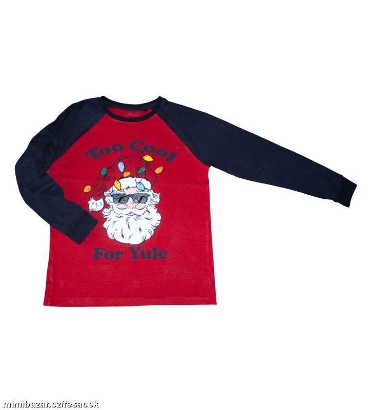 Vánoční přebarvovací cool triko se Santou
