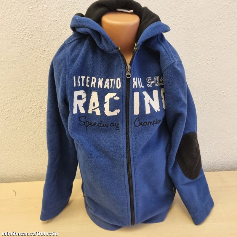 chlapecká fleecová bundo-mikina