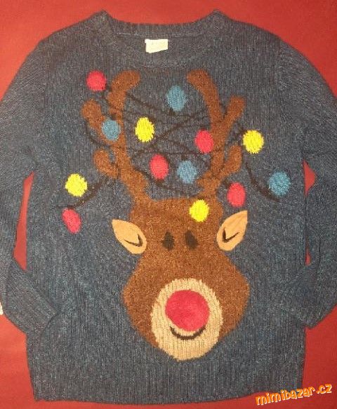 vánoční svetřík vel. 128
