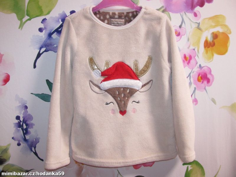 Fleesová mikina s vánočním motivem
