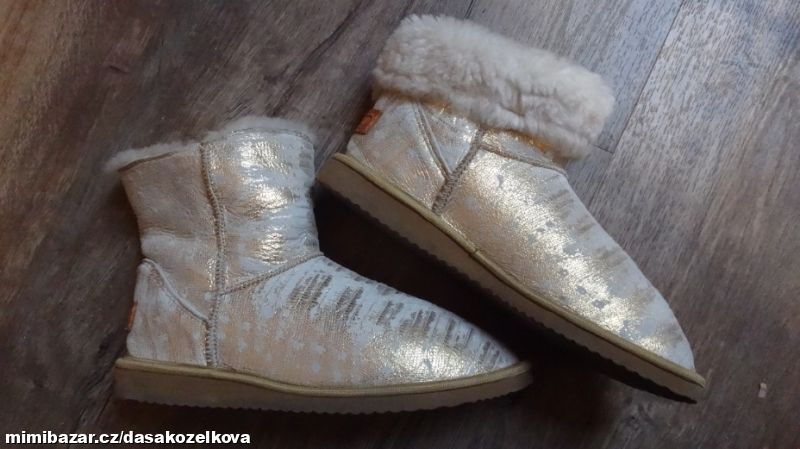 Luxusní kožené válenky LASHEEP-pravý kožich-v.39