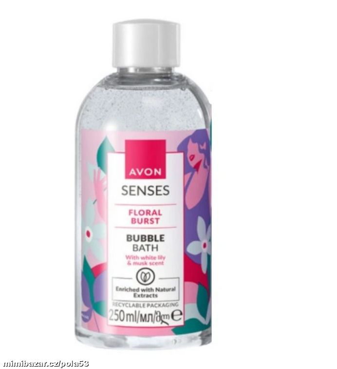 Voňavá pěna do koupele s vůní bílé lilie a mošusu