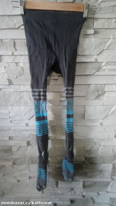 Šedé punčocháče Spiderman, vel. 122/128