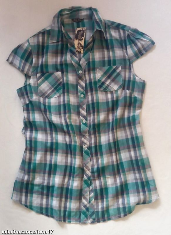 DÁMSKÁ KÁROVANÁ KOŠILE - vel.XL / 40-42