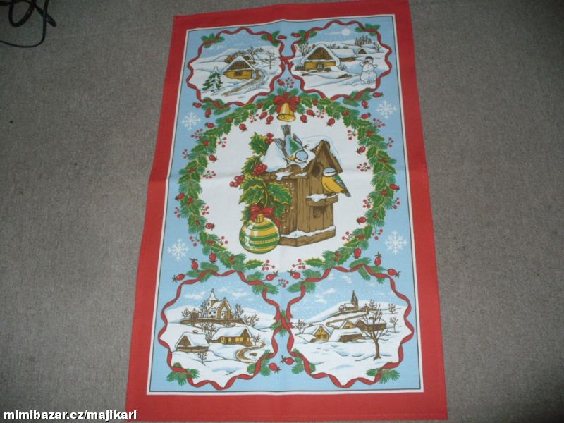 Vánoční utěrka Krmítko