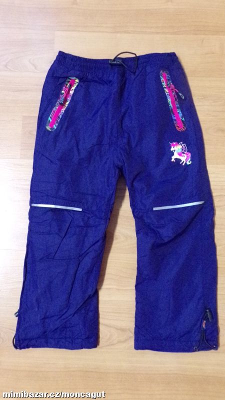 KALHOTY dětské - šusťákové ZATEPLENÉ
