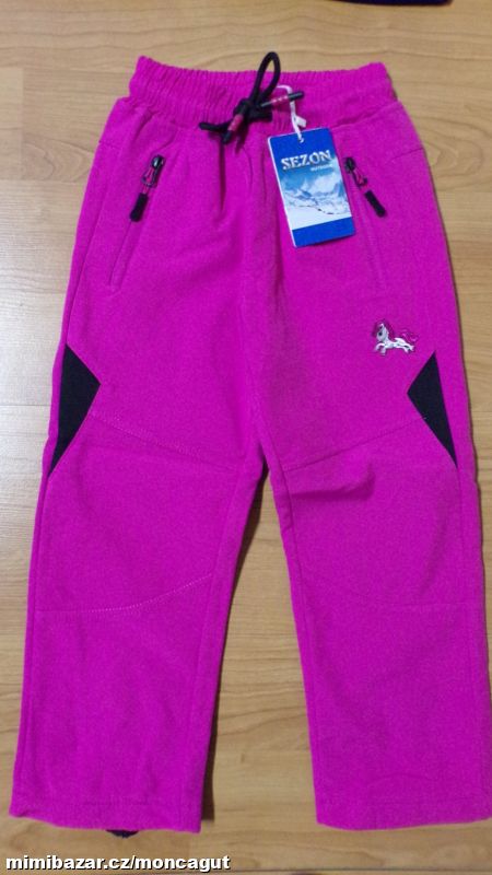 KALHOTY zateplené dětské softshellové