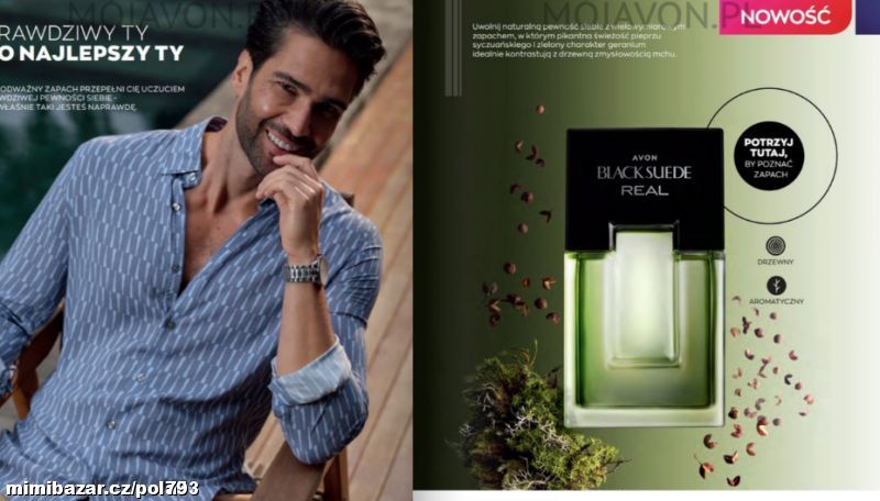 Oblíbená pánská vůně Black Suede REAL