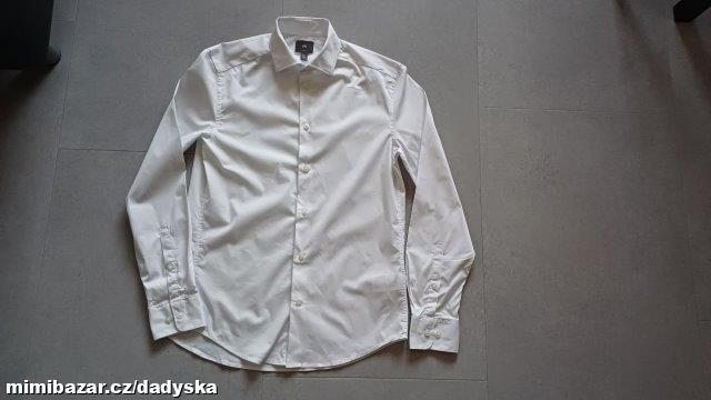 Bílá pánská košile slim fit