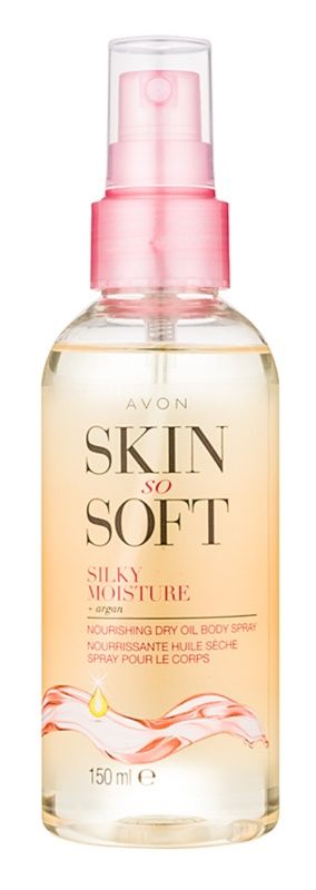 Zvláčňující tělový olej ve spreji, vyživující