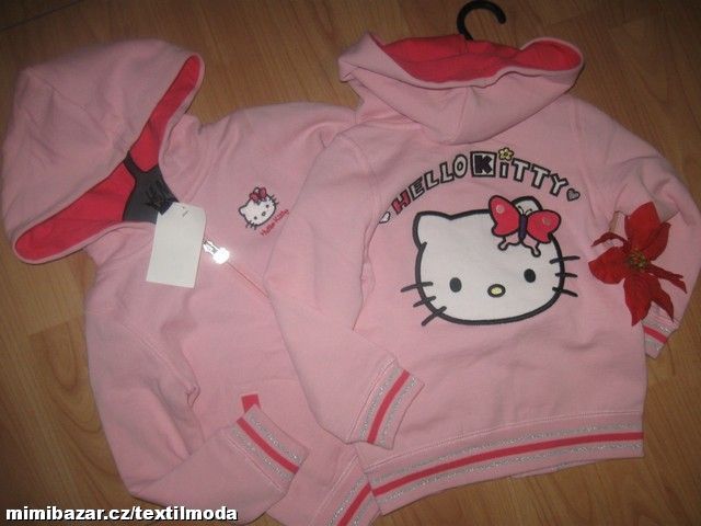 MIKINA HELLO KITTY ZN. H&M VELIKOST 86-92