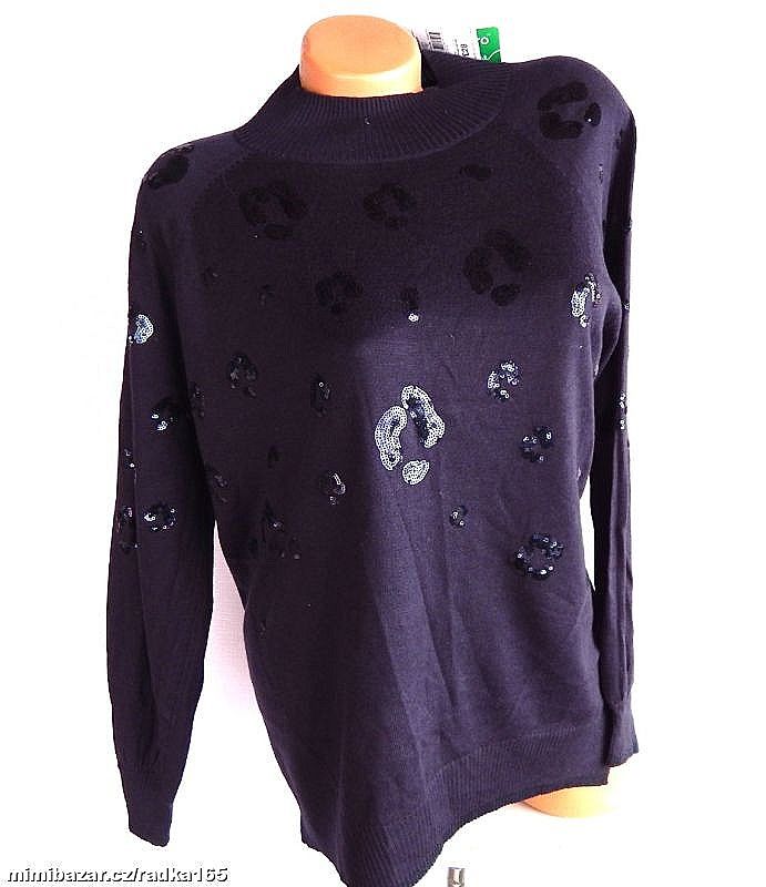 Svetřík s flitry a s jemným třpytem vel.42/44