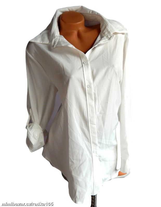 Krémová roll up halenka vel.44