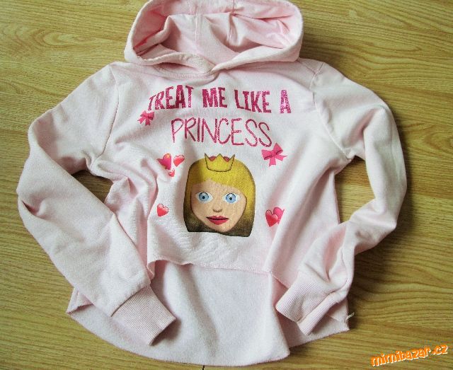 MIKINA S PRINCEZNOU - crop top