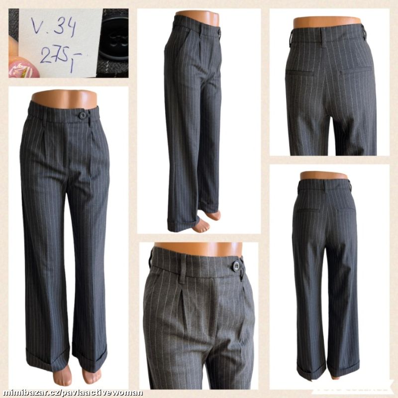 Č.2133 DÁM. ZN. TRENDY KALHOTY NOVÉ v.34