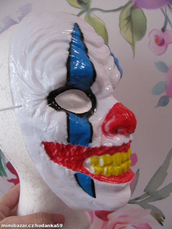 Karneval-maska, škraboška ŠAŠEK, KLAUN