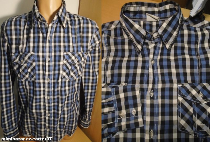 Pánská kostkovaná košile Southern/M/2x56cm