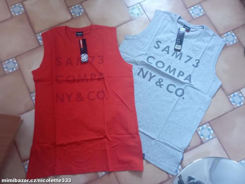 Pánské tričko bez rukávů SAM - M, L, XL, XXL