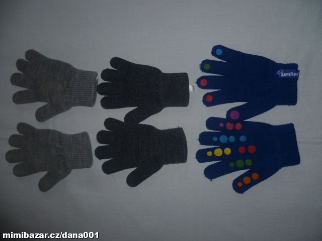 3x rukavice H&M-CENA ZA VŠE