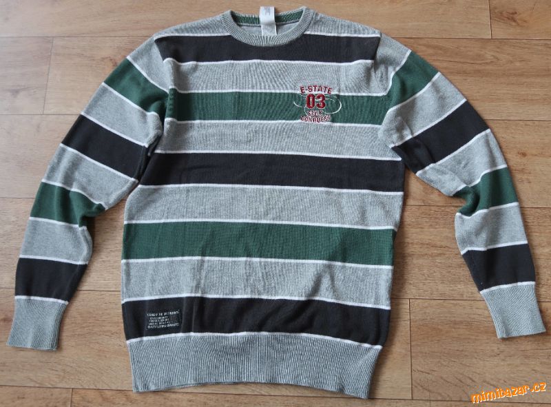Pruhovaný chlapecký svetr C&A vel. 146/152/158