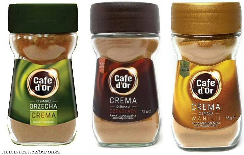 Instantní káva Cafe d'Or Crema / 3 příchutě